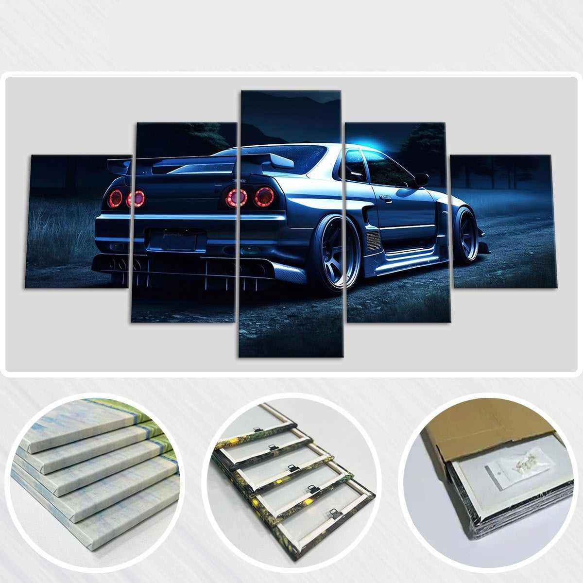 Sports Car Canvas Art Modern Wall Decor