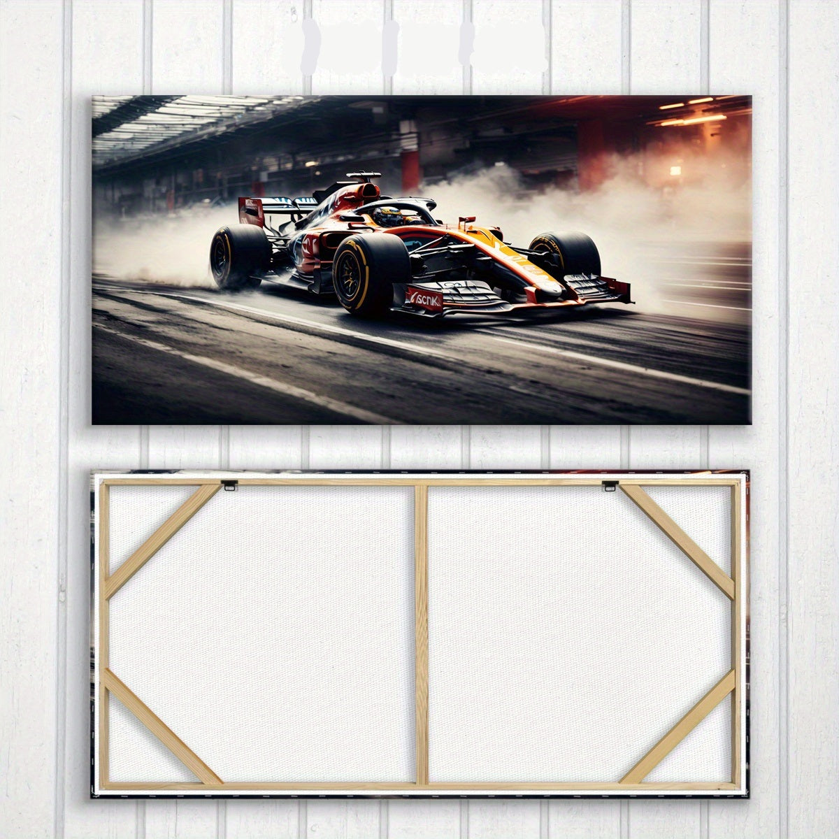 Formula Racing Car Canvas Art Vibrant Durable Framed