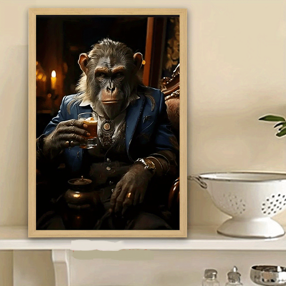 Modern Gorilla Art Bold Unique Wall Decor