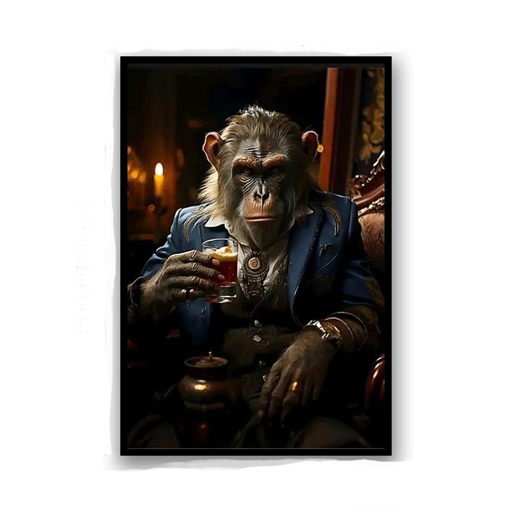 Modern Gorilla Art Bold Unique Wall Decor