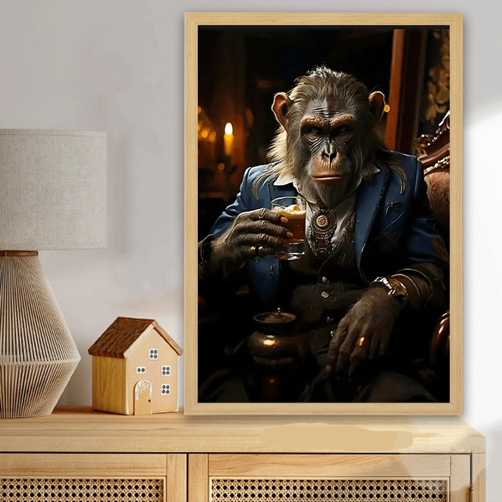 Modern Gorilla Art Bold Unique Wall Decor