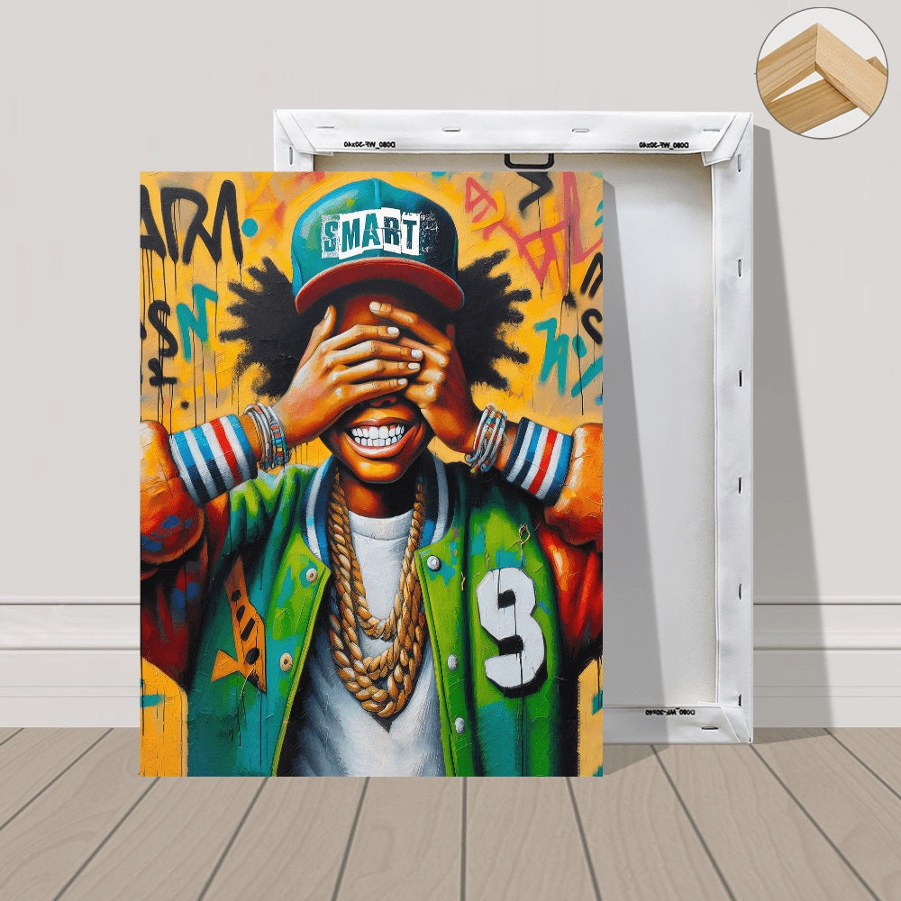 Hip Hop Graffiti Pop Art Bold Canvas Prints for Home