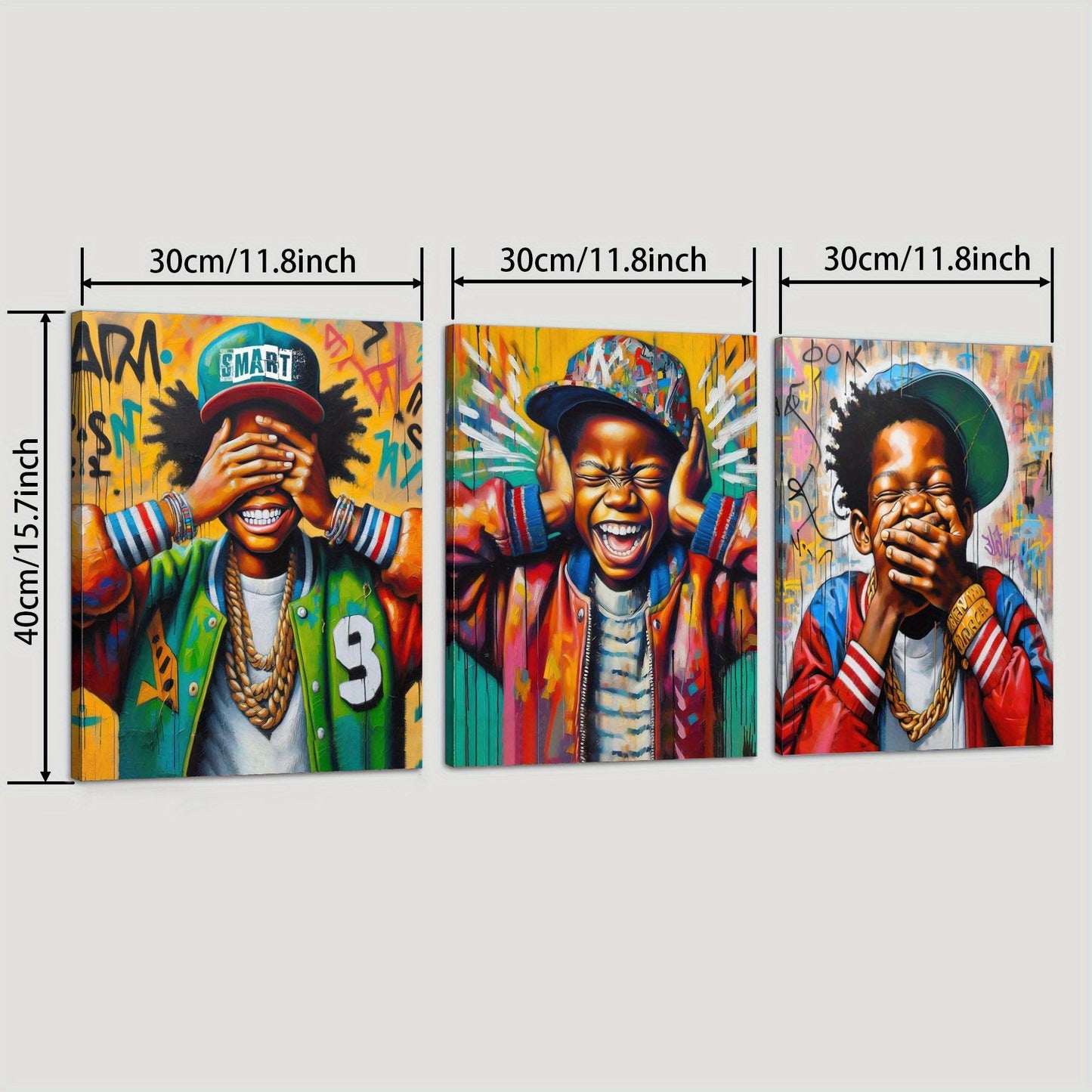 Hip Hop Graffiti Pop Art Bold Canvas Prints for Home