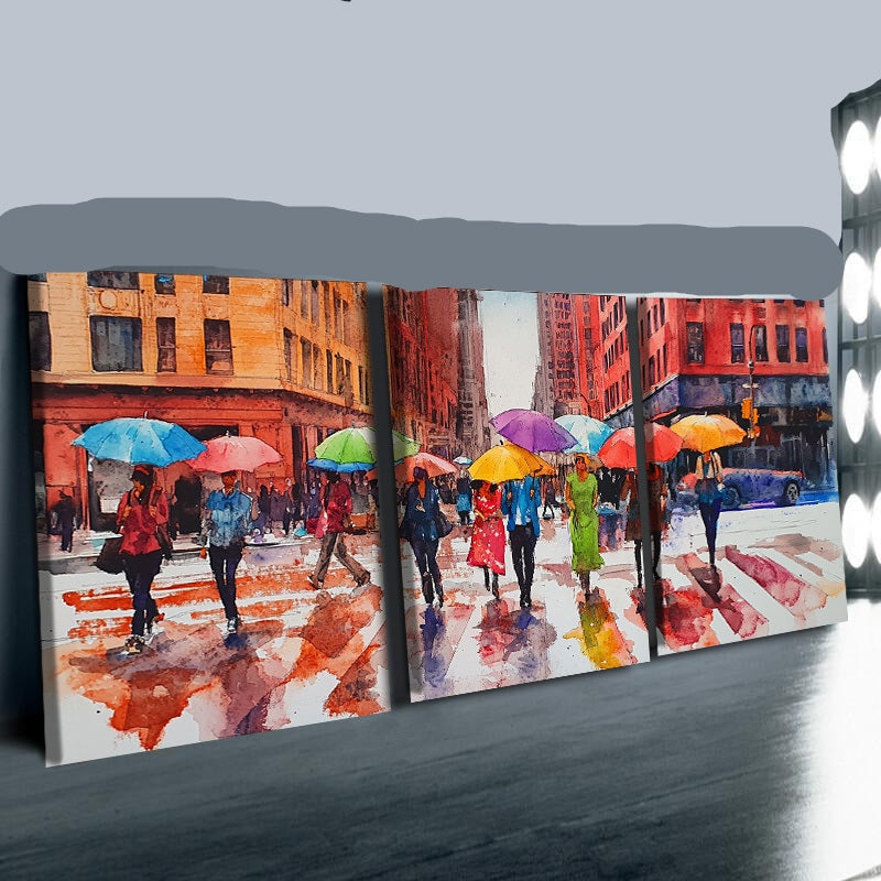 NYC Canvas Art Vibrant Street Scenes Cityscapes for Your Walls