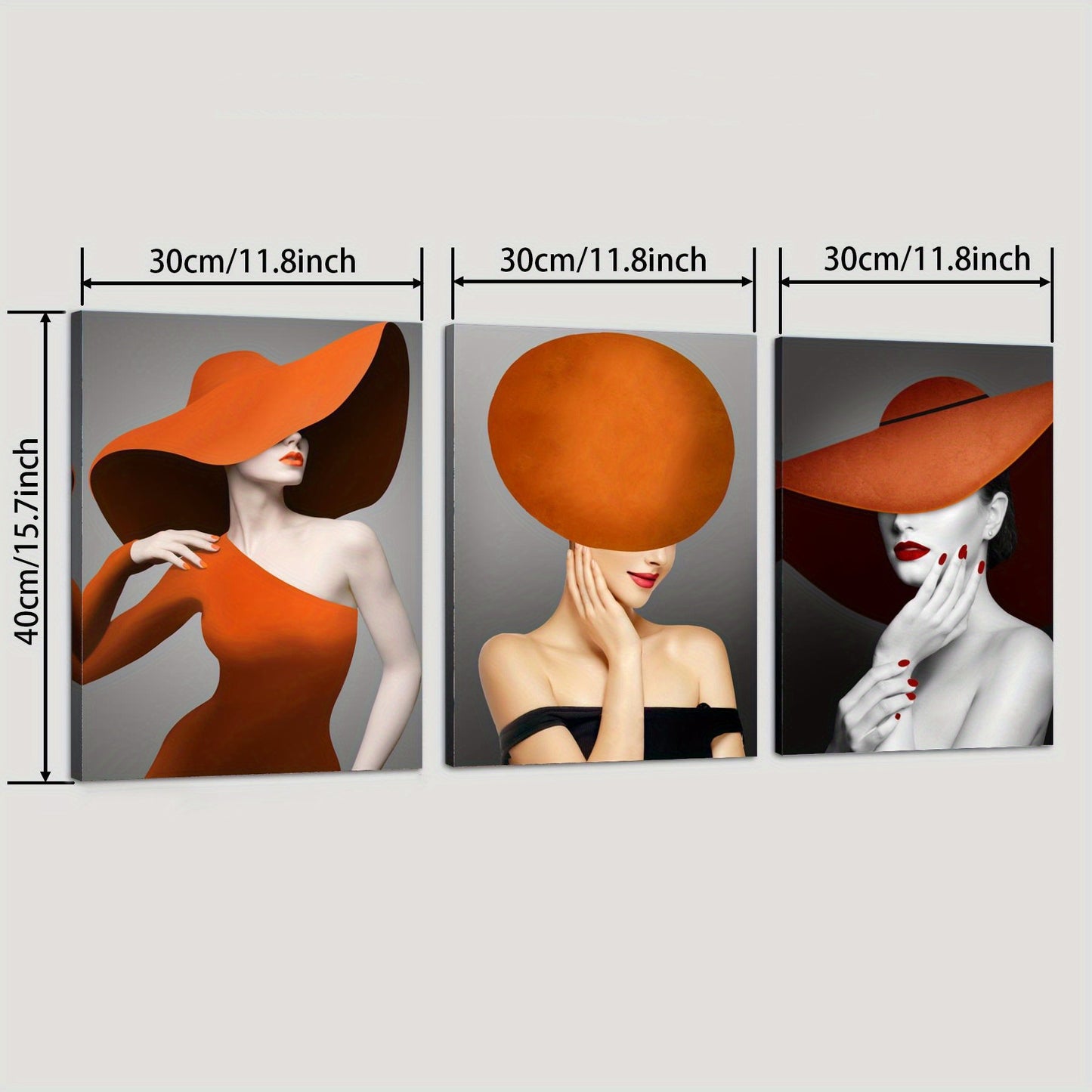 Photographic Orange Canvas Modern Beauty Home Art Decor