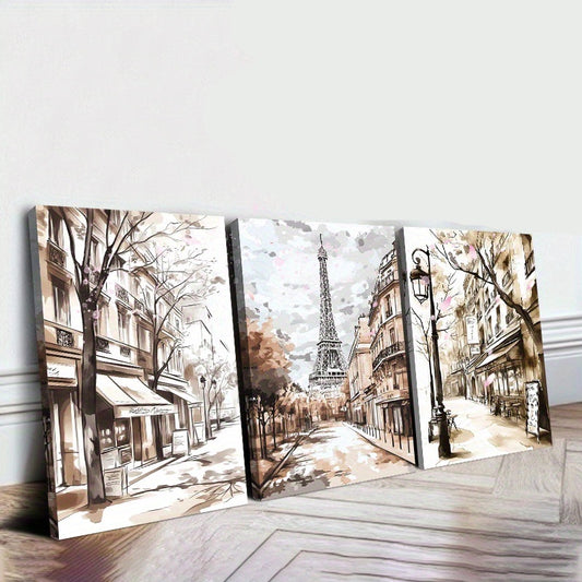 Abstract Street Scenes Canvas Art Ready to Hang