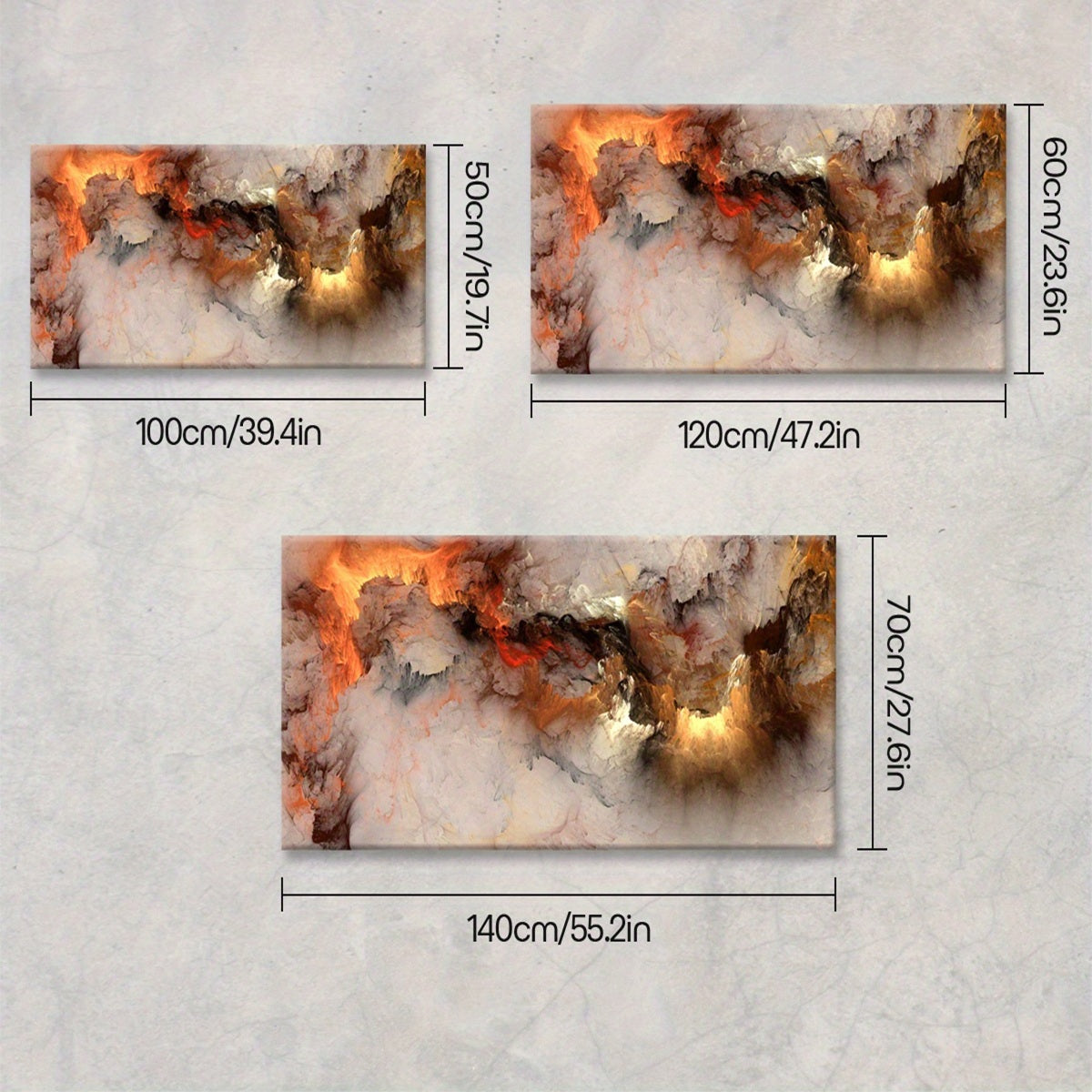 Wall Art Deco Thundering Clouds Canvas