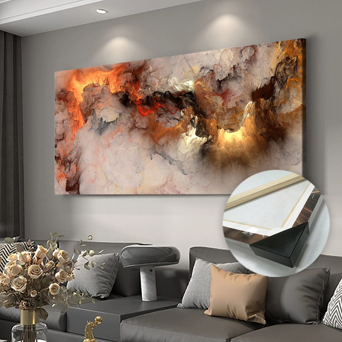 Wall Art Deco Thundering Clouds Canvas