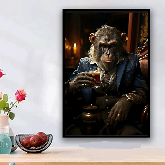 Modern Gorilla Art Bold Unique Wall Decor