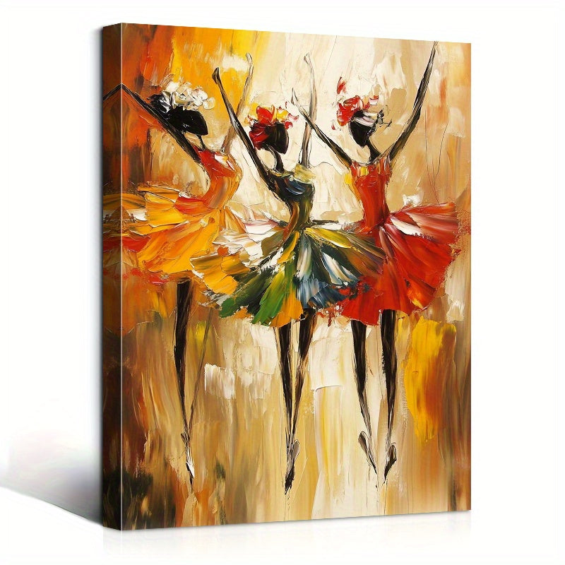 Elegant Ballerina Vibrant Life Canvas Art Dance 