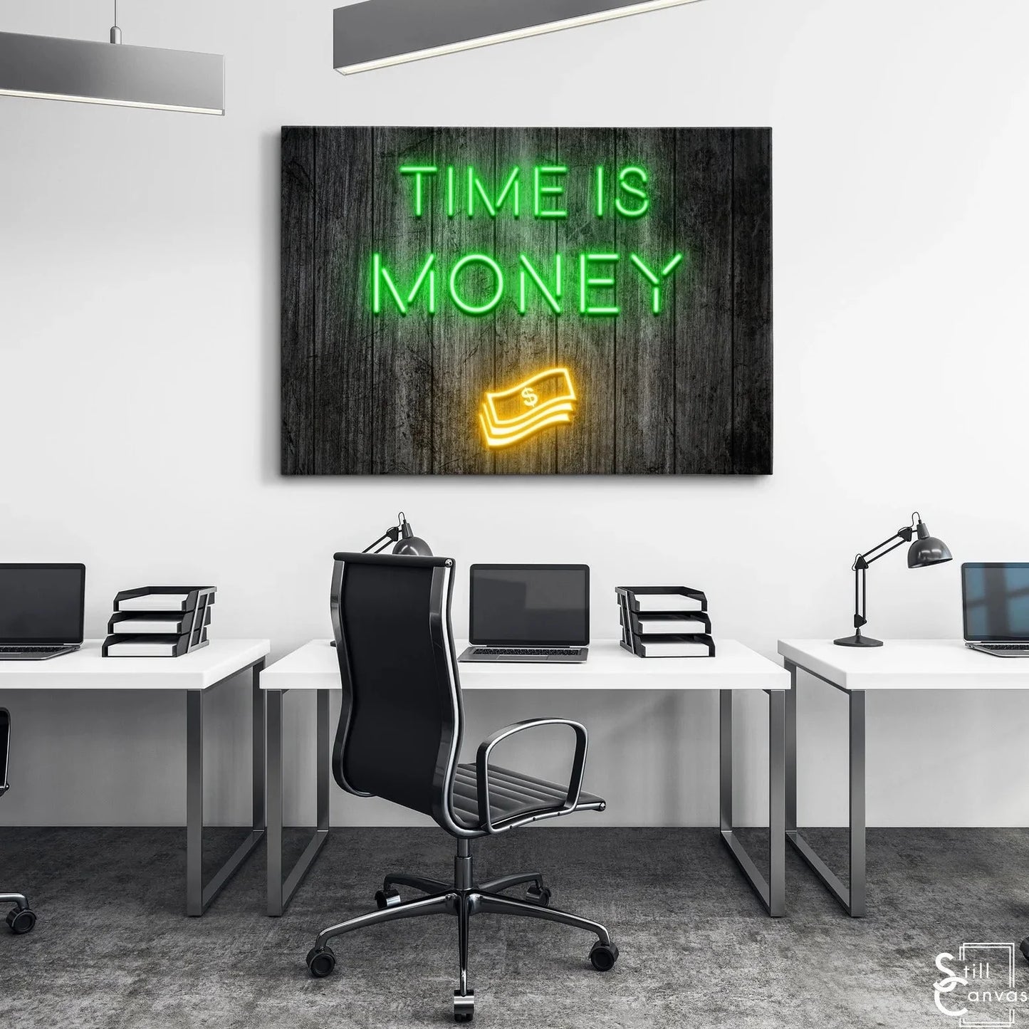 Time is Money Canvas Art