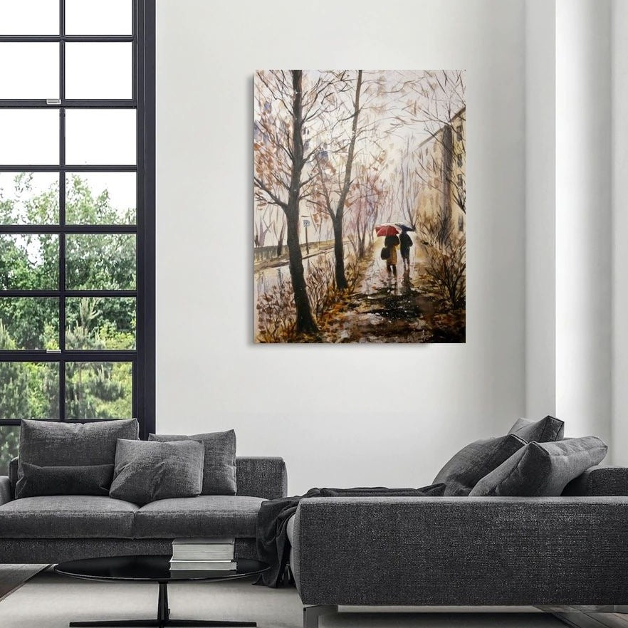 Invierno People Canvas Art