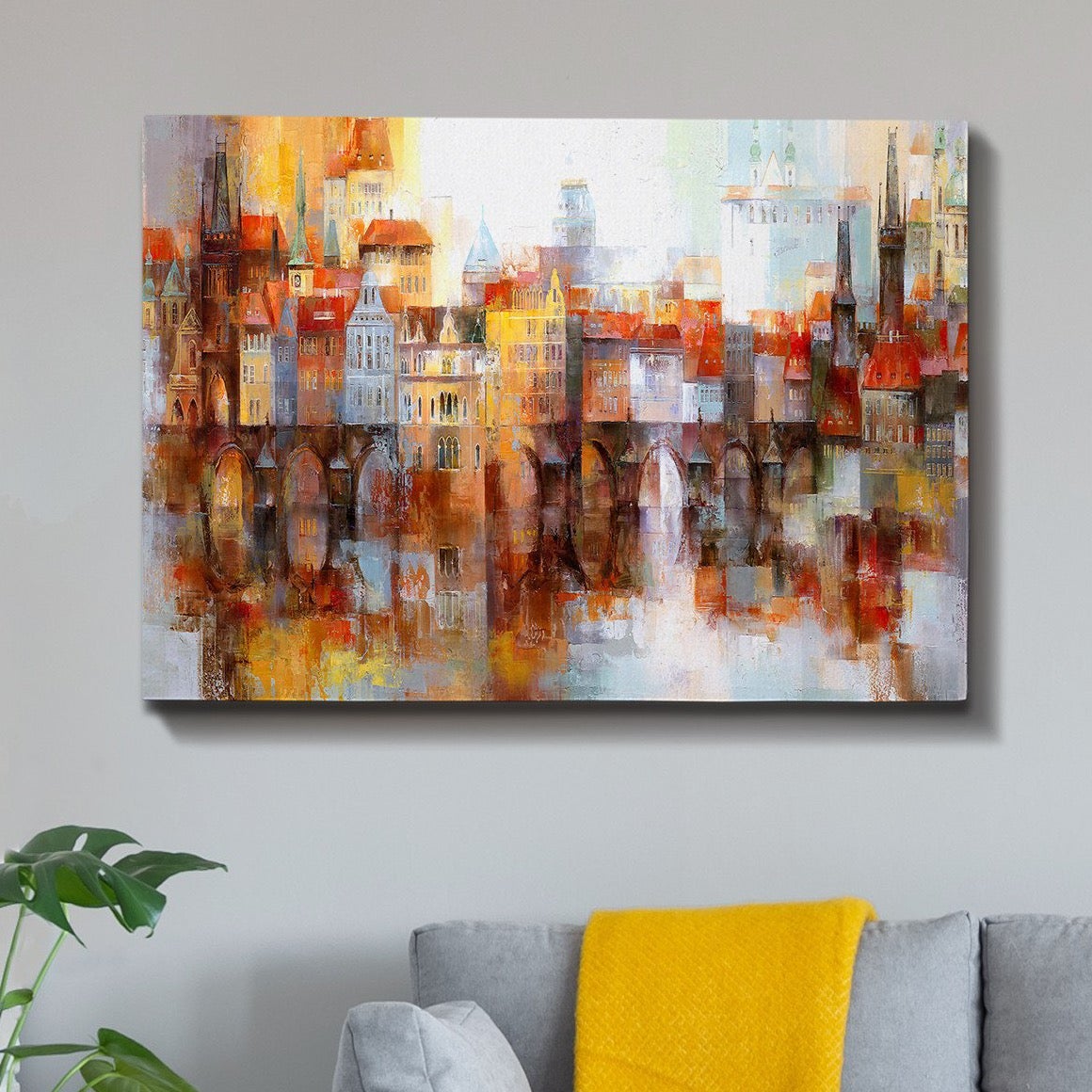 Abstract Bridge Canvas Art