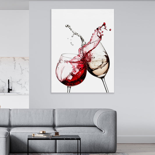 Wine Glasses Canvas Art