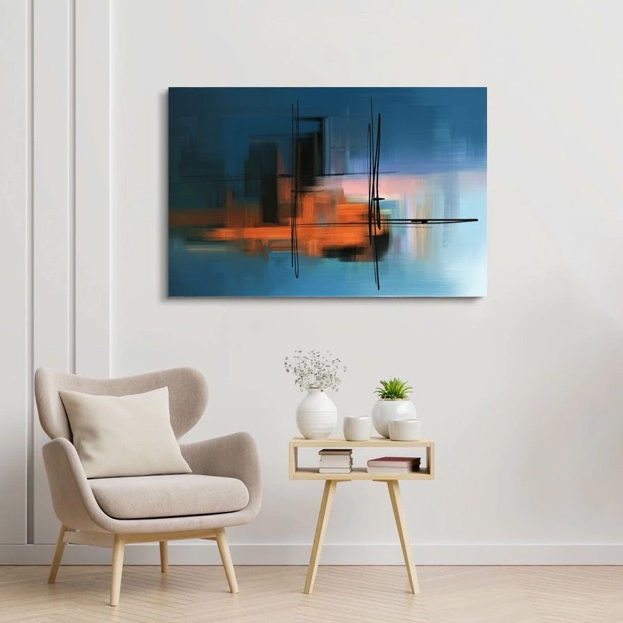 Abstract Horizon Canvas Art