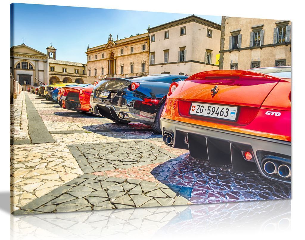 The Ferrari Row Canvas Art