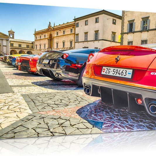 The Ferrari Row Canvas Art