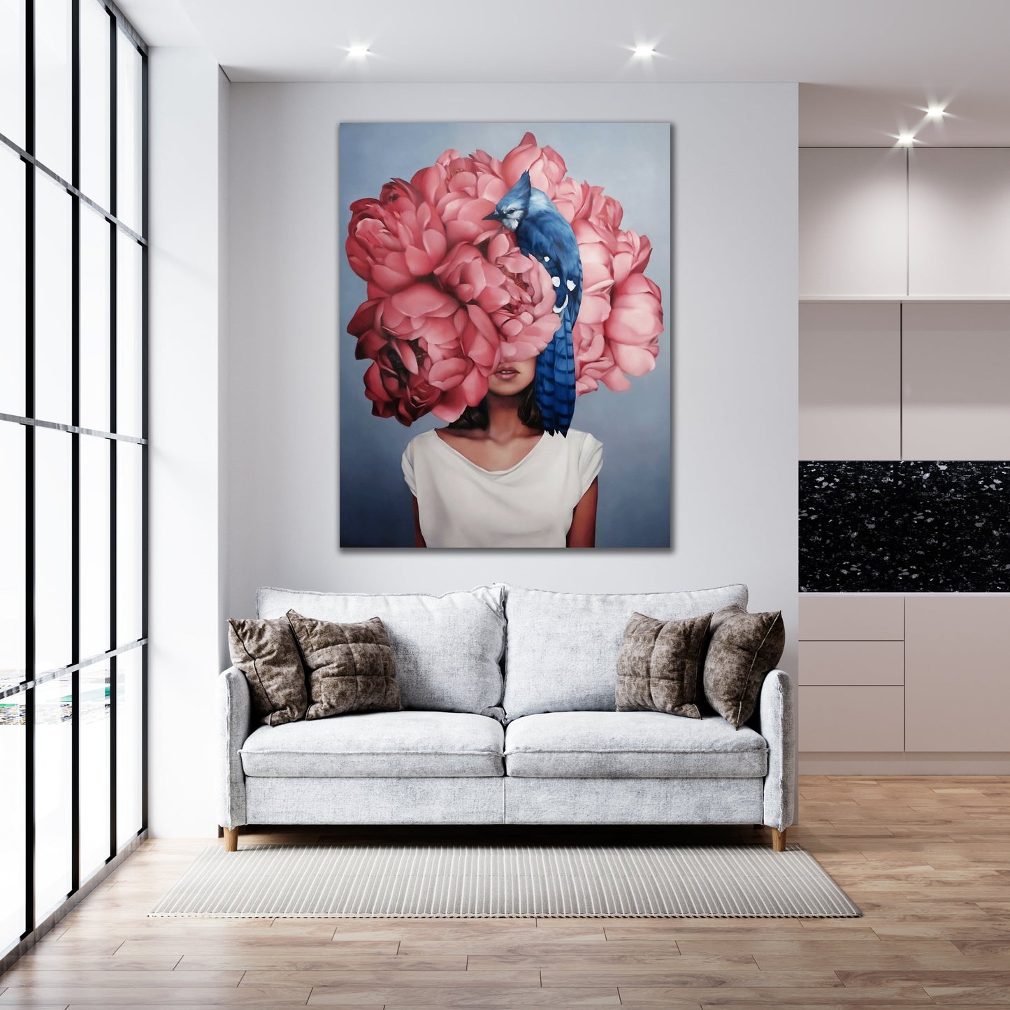 Floral Portrait Canvas Art