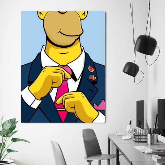 President Homer Canvas Art