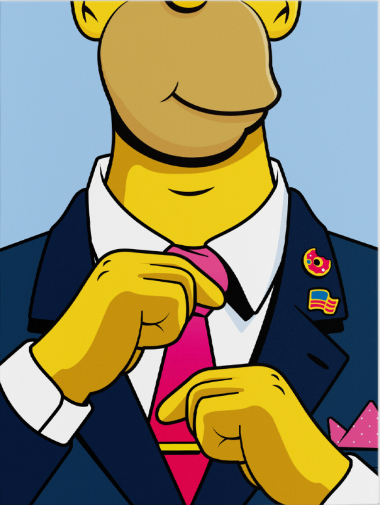 President Homer Canvas Art