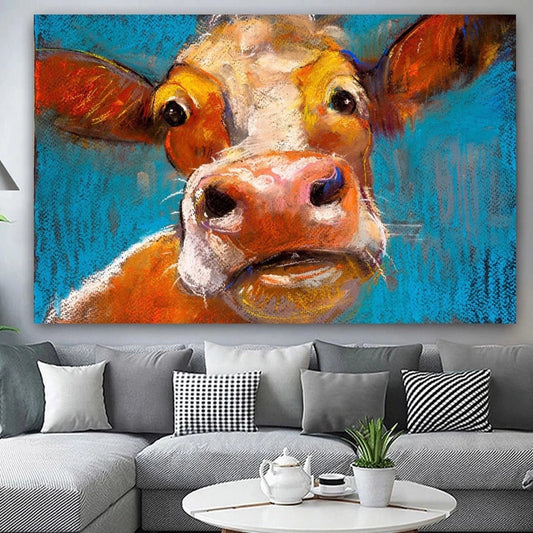 Lula The Cow Canvas Art