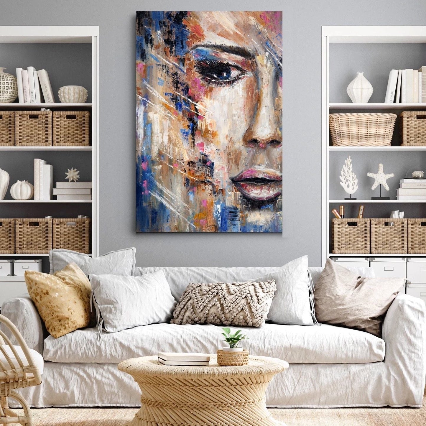 Cara Face Canvas Art