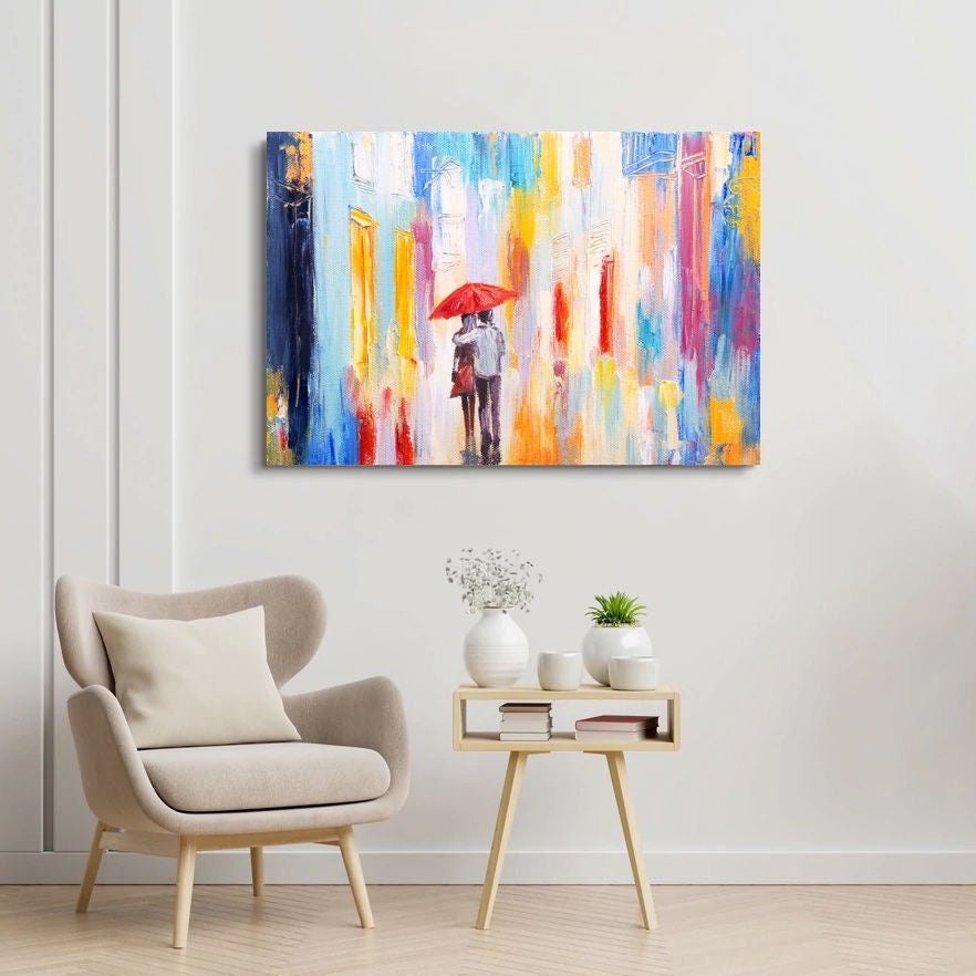 The Rain In Colour Canvas Art