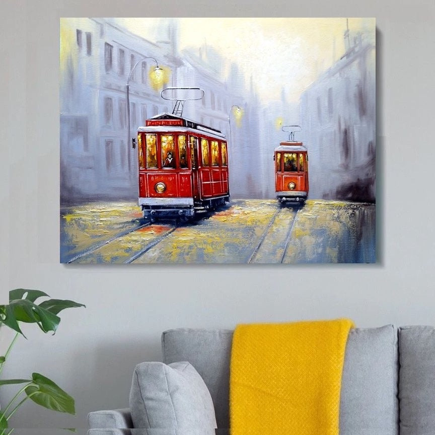 Tranvia Tram Canvas Art