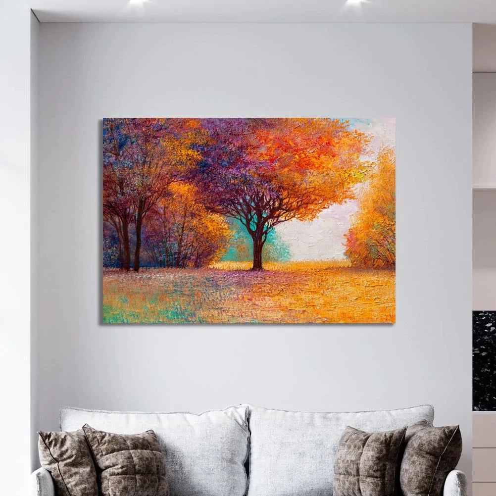 The Autumn Bloom Canvas Art