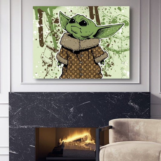 Trendy Yoda Canvas Art
