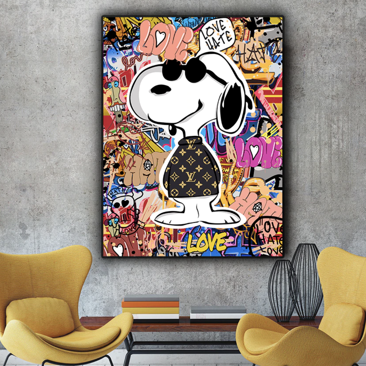 Designer Snoop Dog Canvas Art