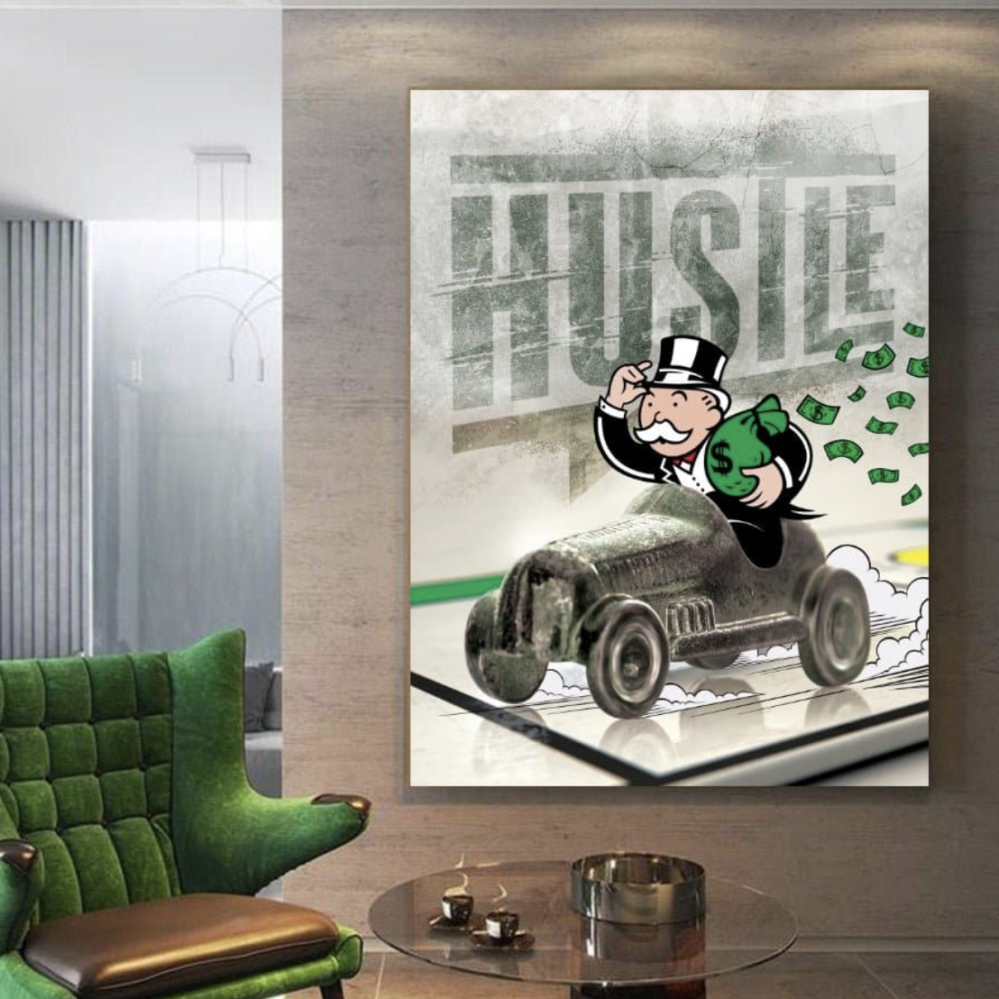 Monopoly Hustle Canvas Art