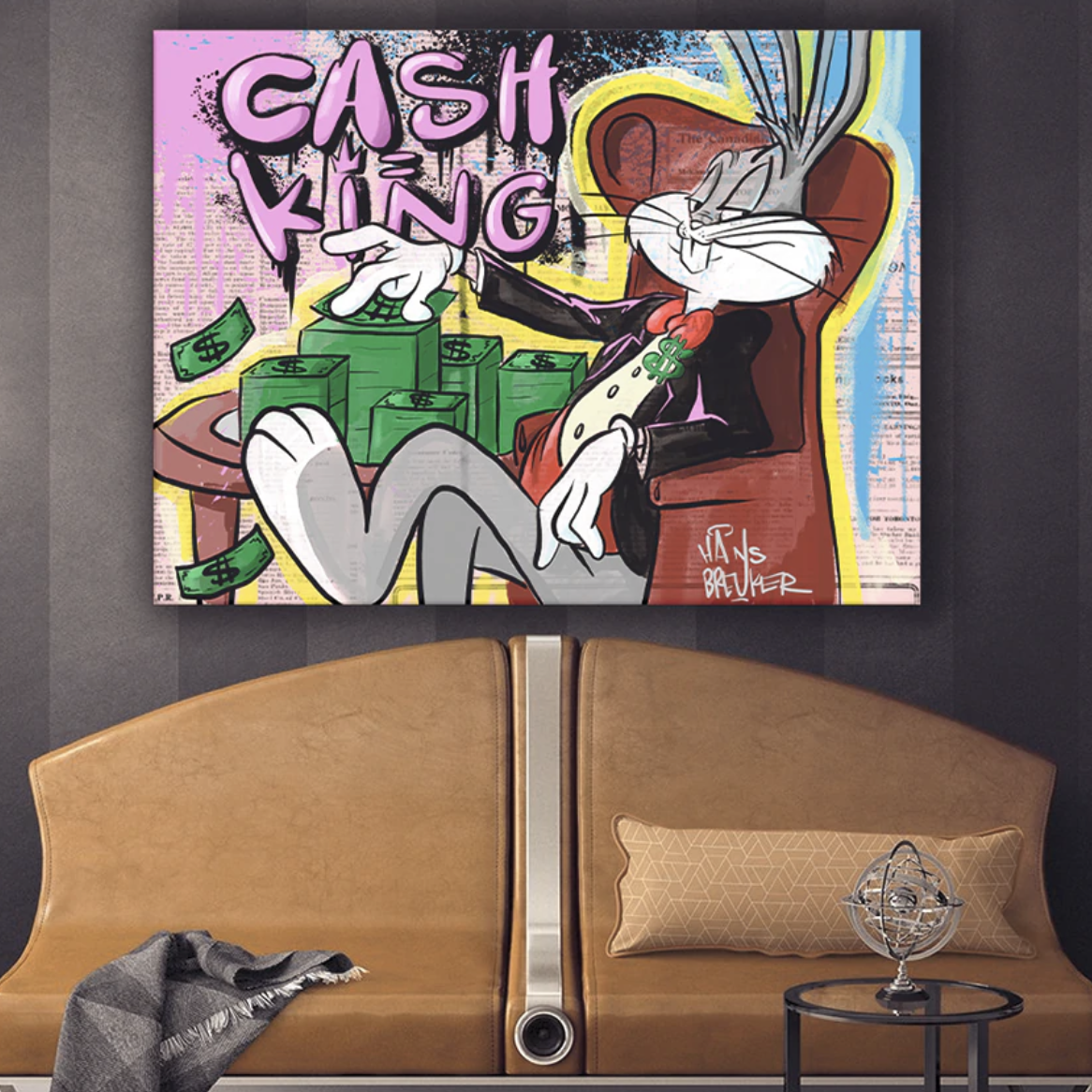 The Cash King Canvas Art