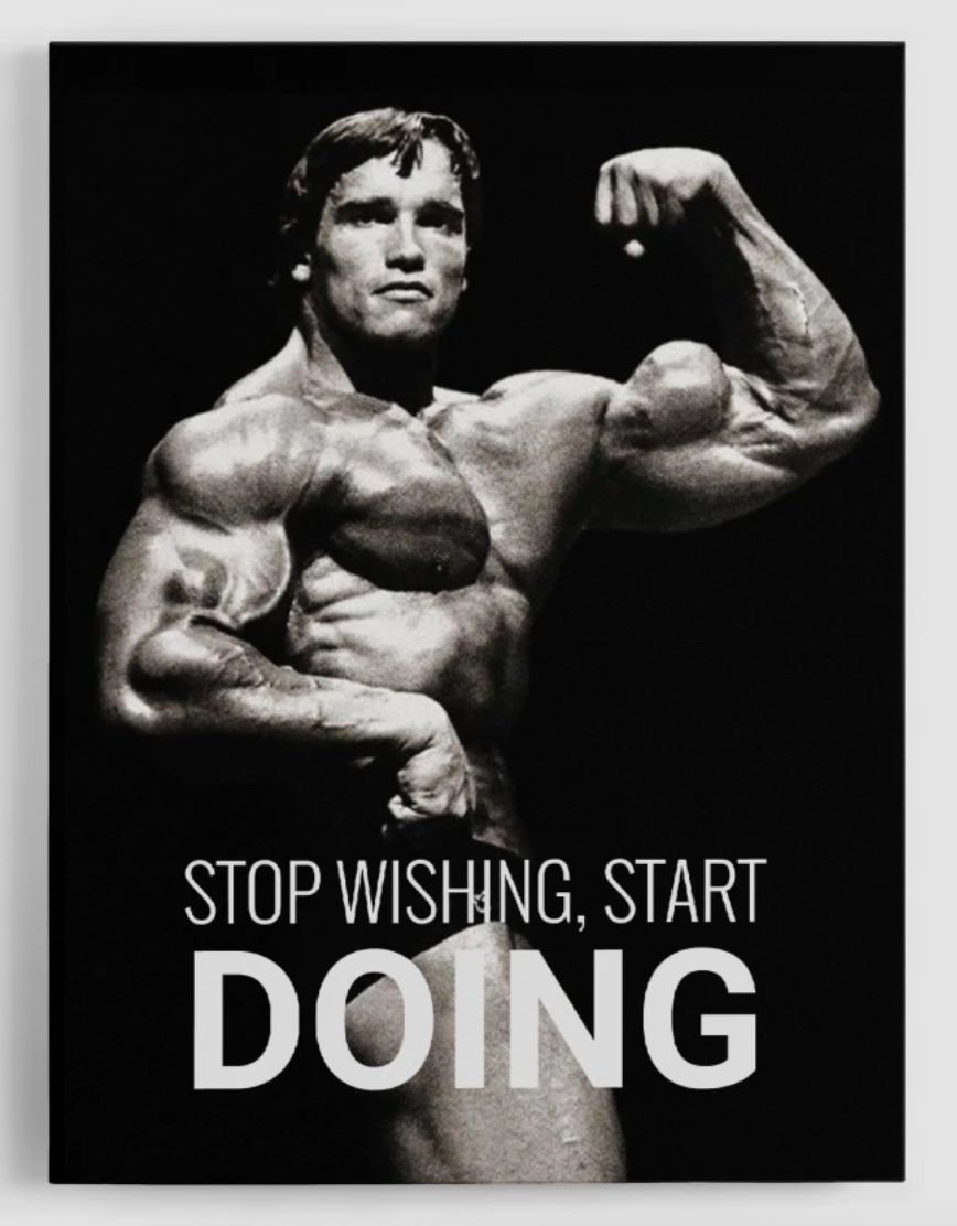 Start Doing Gym Motivation Canvas Art