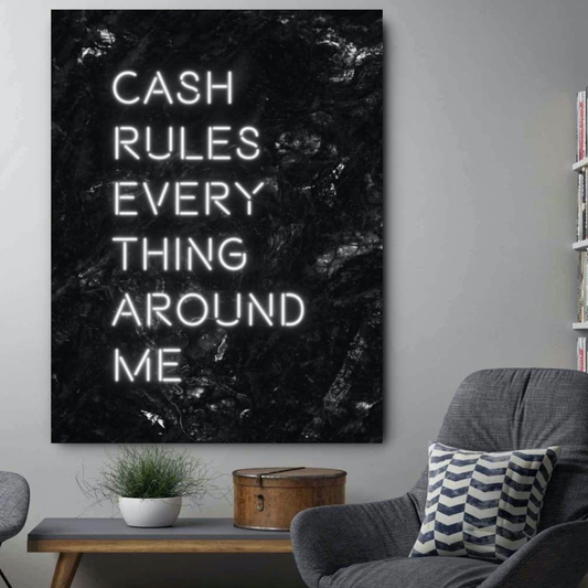 Cash Rules Canvas Art