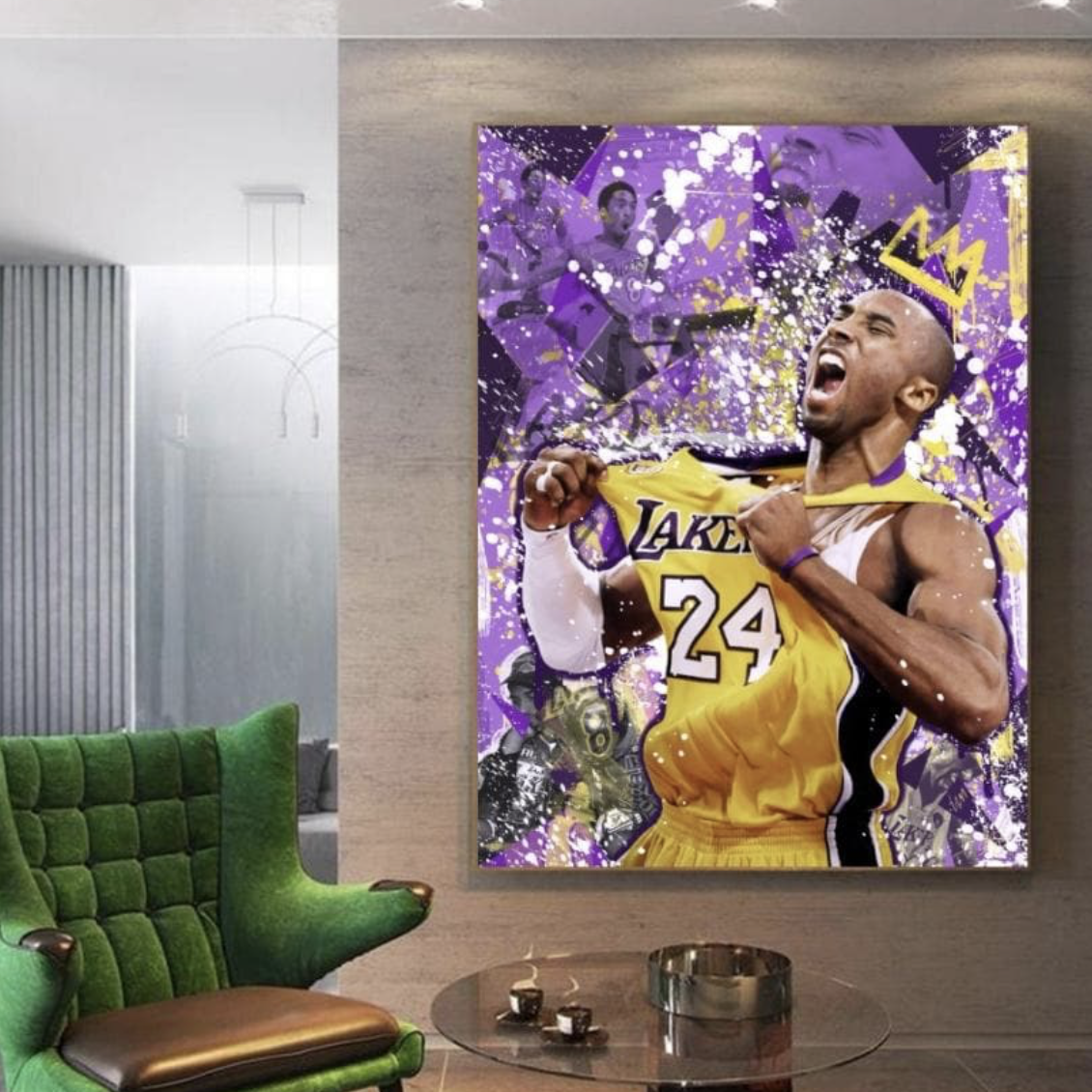 Kobe The King Canvas Art