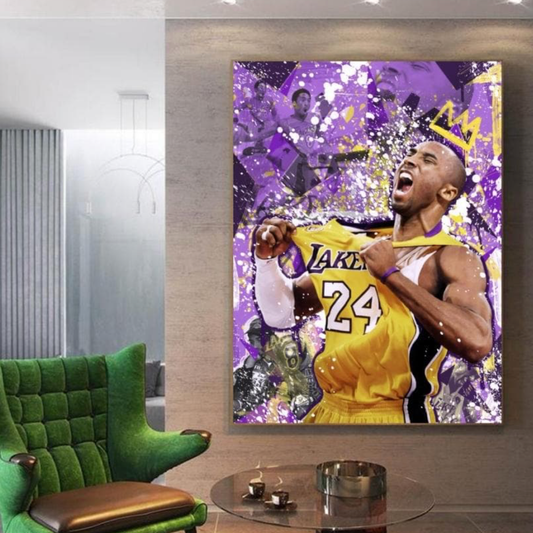 Kobe The King Canvas Art