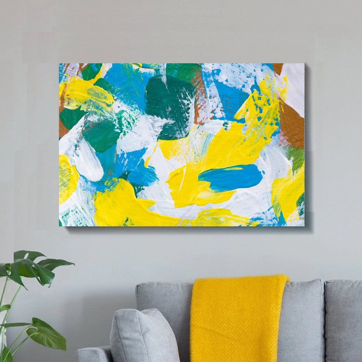 Spring Time Abstract Canvas Art