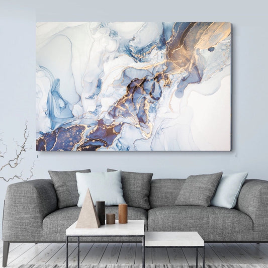 Wave Of Marble Canvas Art