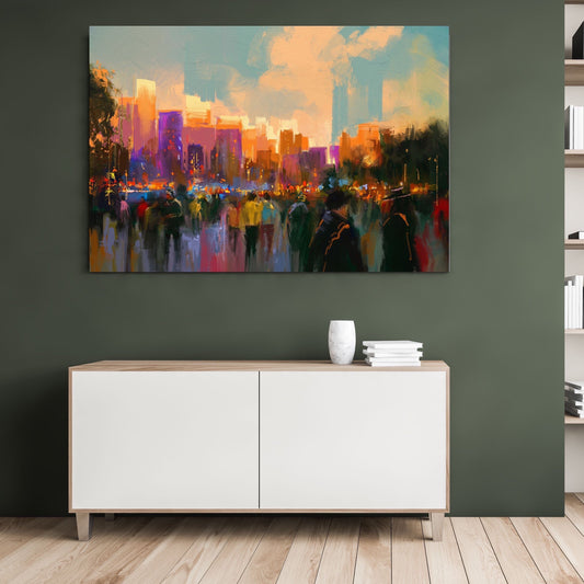 Fireworks Night Canvas Art