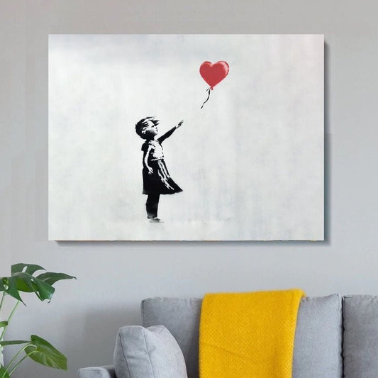 Banksy Balloon Girl Canvas Art