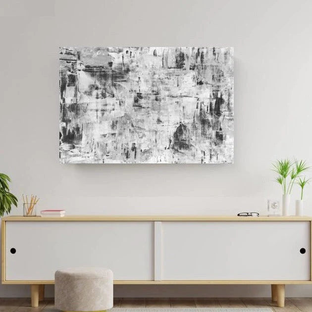 Monochrome Splash Canvas Art