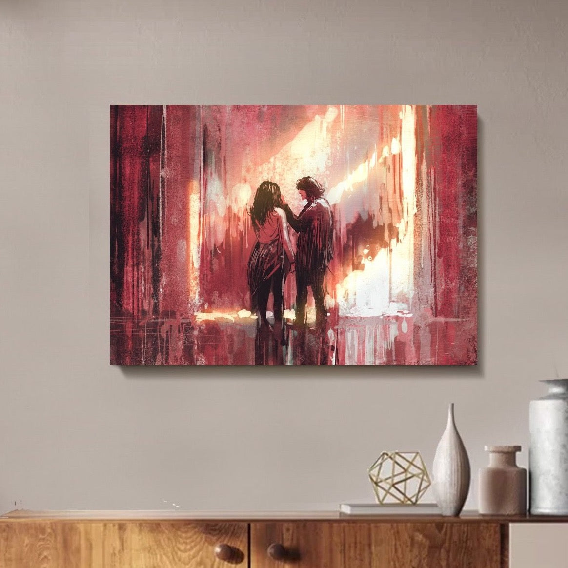 Burning Love Canvas Art