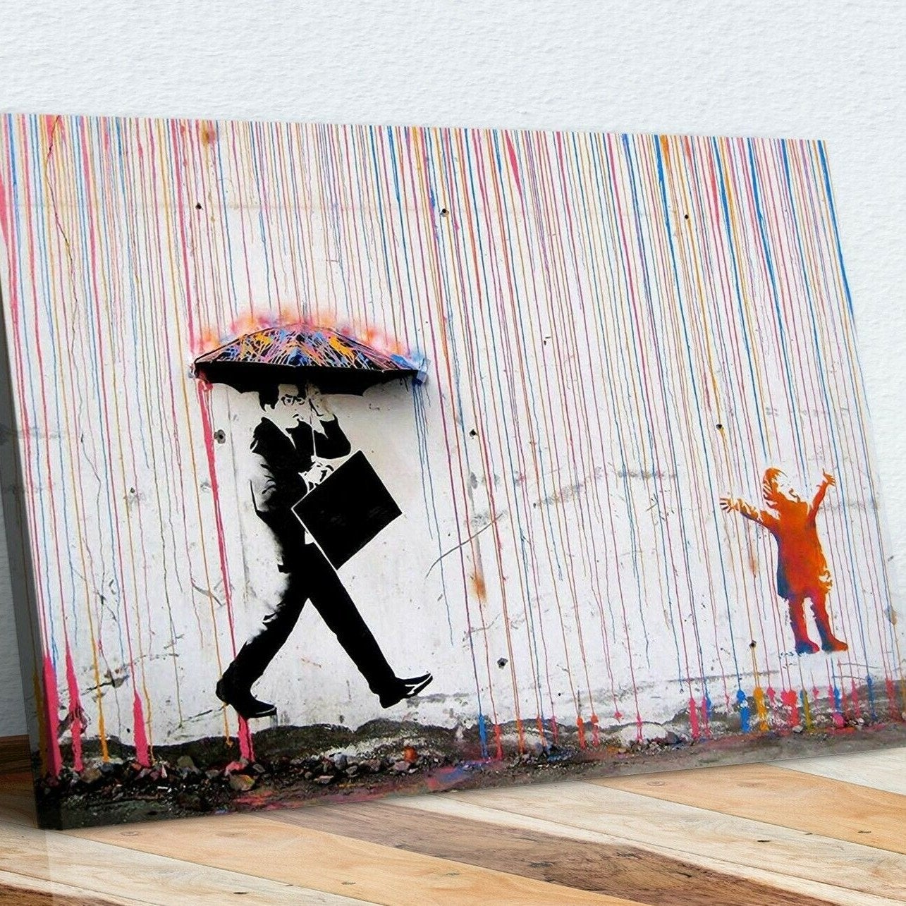 Rain Street Canvas Art