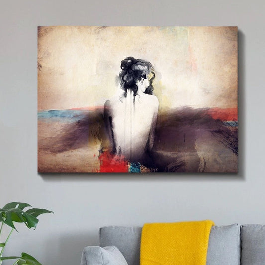 Lady By The Lake Canvas Art