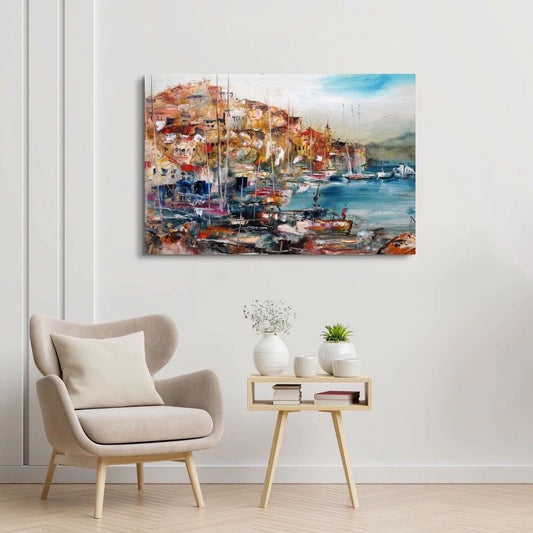 The Houses On The Hill Canvas Art